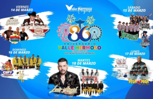 Valle Hermoso |  Cartelera oficial de las Fiestas del 18 de Marzo 2025